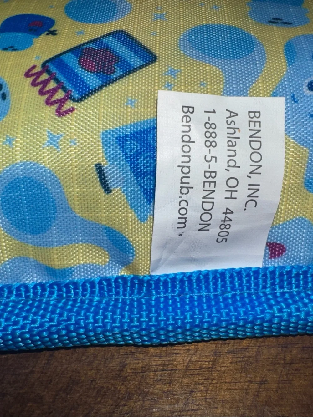 Blues Clues Lap Desk 13 x 10 Cushion Back with zipper pouch Blue Magenta